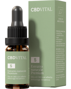 Olio di CBD Estratto Naturale PREMIUM 5%